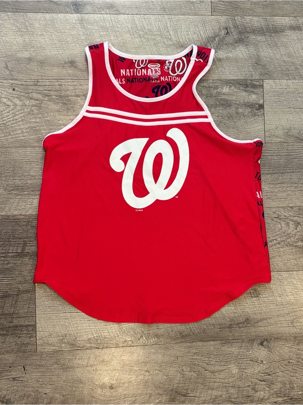 Concepts Sport Washington Nationals MLB All Over Print Tank Top Red XL